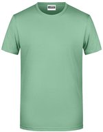 James&Nicholson Basic-T-Shirt aus Bio-Baumwolle für Herren, Natural L, JN8008 – Jade Green