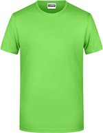 James&Nicholson Basic-T-Shirt aus Bio-Baumwolle für Herren, Natural L, JN8008 – Lime Green