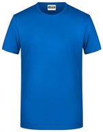 James&Nicholson Basic-T-Shirt aus Bio-Baumwolle für Herren, Natural L, JN8008 – Royal