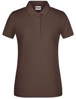 James&Nicholson Basic Polo aus Bio-Baumwolle für Damen, Black S, JN8009 – Marron