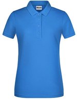 James&Nicholson Basic Polo aus Bio-Baumwolle für Damen, Black S, JN8009 – Cobalt