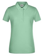 James&Nicholson Basic Polo aus Bio-Baumwolle für Damen, Black S, JN8009 – Jade Vert