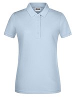 James&Nicholson Basic Polo aus Bio-Baumwolle für Damen, Black S, JN8009 – Bleu clair