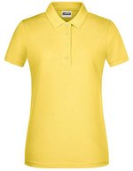 James&Nicholson Basic Polo aus Bio-Baumwolle für Damen, Black S, JN8009 – Jaune clair