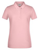 James&Nicholson Basic Polo aus Bio-Baumwolle für Damen, Black S, JN8009 – Doux Rose