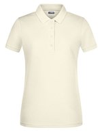 James&Nicholson Basic Polo aus Bio-Baumwolle für Damen, Black S, JN8009 – Vanilla