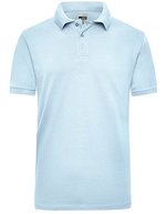 James&Nicholson Men´s Workwear Polo White S (JN801), JN801 – Bleu clair