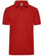 James&Nicholson Men´s Workwear Polo White S (JN801), JN801 – Rouge