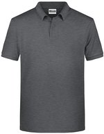James&Nicholson Basic Polo aus Bio-Baumwolle für Herren, Black S, JN8010 – Black Heather
