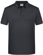 James&Nicholson Basic Polo aus Bio-Baumwolle für Herren, Black S, JN8010 – Graphite (Solid)