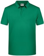 James&Nicholson Basic Polo aus Bio-Baumwolle für Herren, Black S, JN8010 – Irish Green
