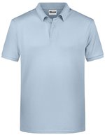 James&Nicholson Basic Polo aus Bio-Baumwolle für Herren, Black S, JN8010 – Light Blue