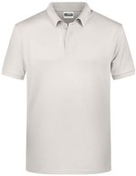 James&Nicholson Basic Polo aus Bio-Baumwolle für Herren, Black S, JN8010 – Natural