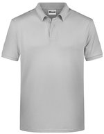 James&Nicholson Basic Polo aus Bio-Baumwolle für Herren, Black S, JN8010 – Soft Grey