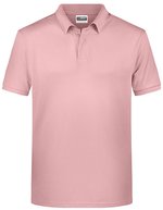 James&Nicholson Basic Polo aus Bio-Baumwolle für Herren, Black S, JN8010 – Soft Pink