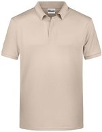 James&Nicholson Basic Polo aus Bio-Baumwolle für Herren, Black S, JN8010 – Stone