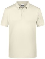 James&Nicholson Basic Polo aus Bio-Baumwolle für Herren, Black S, JN8010 – Vanilla