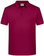 James&Nicholson Basic Polo aus Bio-Baumwolle für Herren, Black S, JN8010 – Wine