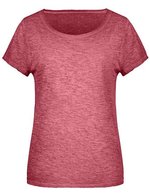 James&Nicholson T-Shirt im Vintage-Look für Damen, Chili XS, JN8015 – Bild 1