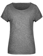 James&Nicholson T-Shirt im Vintage-Look für Damen, Chili XS, JN8015 – Graphite (Solid)
