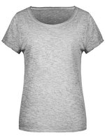 James&Nicholson T-Shirt im Vintage-Look für Damen, Chili XS, JN8015 – Light Grey