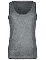 James&Nicholson Slub-Top im Vintage-Look für Damen, Chili XS, JN8017 – Graphite (Solid)