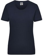 James&Nicholson Ladies´ Workwear-T White S (JN802), JN802 – Blu navy