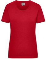 James&Nicholson Ladies´ Workwear-T White S (JN802), JN802 – Rosso