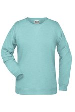 James&Nicholson Sweatshirt aus Bio-Baumwolle für Damen, Black Heather L, JN8021 – Bild 3