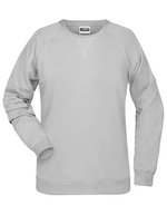James&Nicholson Sweatshirt aus Bio-Baumwolle für Damen – Ash (Heather)