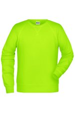 James&Nicholson Bio-Baumwoll-Sweatshirt mit Raglanärmeln, Black S, JN8022 – Bild 1
