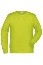 James&Nicholson Bio-Baumwoll-Sweatshirt mit Raglanärmeln, Black S, JN8022 – Bild 3