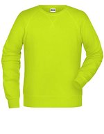 James&Nicholson Bio-Baumwoll-Sweatshirt mit Raglanärmeln, Black S, JN8022 – Bild 2