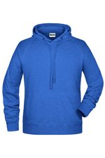 James&Nicholson Kapuzensweat mit Raglanärmeln für Herren, Black S, JN8024 – Bild 1