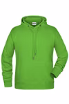 James&Nicholson Hooded Sweat with Raglan Sleeves for Men, Ash (Heather) XL, JN8024 – image 3