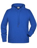 James&Nicholson Kapuzensweat mit Raglanärmeln für Herren, Black S, JN8024 – Reale Melange