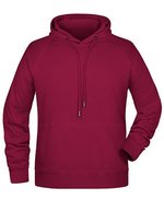 James&Nicholson Kapuzensweat mit Raglanärmeln für Herren, Black S, JN8024 – Vino