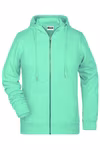 James&Nicholson Zip-Hoodie aus Bio-Baumwolle für Damen, Black XS, JN8025 – Bild 2