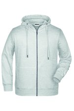 James&Nicholson Zip-Hoody mit Kängurutasche für Herren, Black S, JN8026 – Bild 1