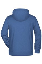 James&Nicholson Zip-Hoody mit Kängurutasche für Herren, Black S, JN8026 – Bild 4
