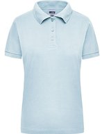 James&Nicholson Workwear Polo in Piqué-Jersey für Damen, White S, JN803 – Bleu clair