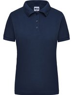 James&Nicholson Workwear Polo in Piqué-Jersey für Damen, White S, JN803 – Marine