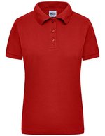 James&Nicholson Workwear Polo in Piqué-Jersey für Damen, White S, JN803 – Rouge