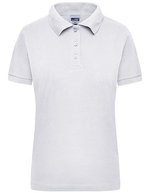 James&Nicholson Workwear Polo in Piqué-Jersey für Damen, White S, JN803 – Blanc