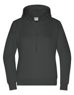 James&Nicholson Lounge Hoody mit Bio-Baumwolle für Damen, Graphite XS, JN8033 – Bild 2