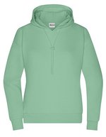James&Nicholson Lounge Hoody mit Bio-Baumwolle für Damen, Graphite XS, JN8033 – Jade Green