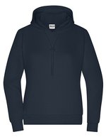 James&Nicholson Lounge Hoody mit Bio-Baumwolle für Damen, Graphite XS, JN8033 – Navy