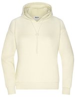 James&Nicholson Lounge Hoody mit Bio-Baumwolle für Damen, Graphite XS, JN8033 – Vanilla