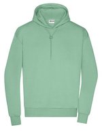 James&Nicholson Lounge Hoody aus Bio-Baumwolle, oversized, Graphite S, JN8034 – Jade Green