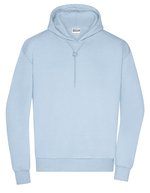 James&Nicholson Lounge Hoody aus Bio-Baumwolle, oversized, Graphite S, JN8034 – Light Blue